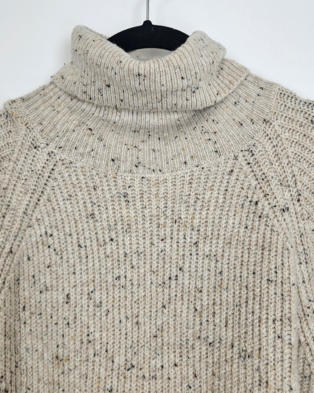 Speckled Tan Turtle Neck Sweater - Size 4/6
