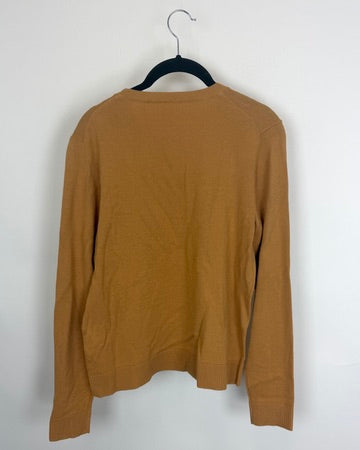 Camel Fine Knit Sweater - Size 4/6