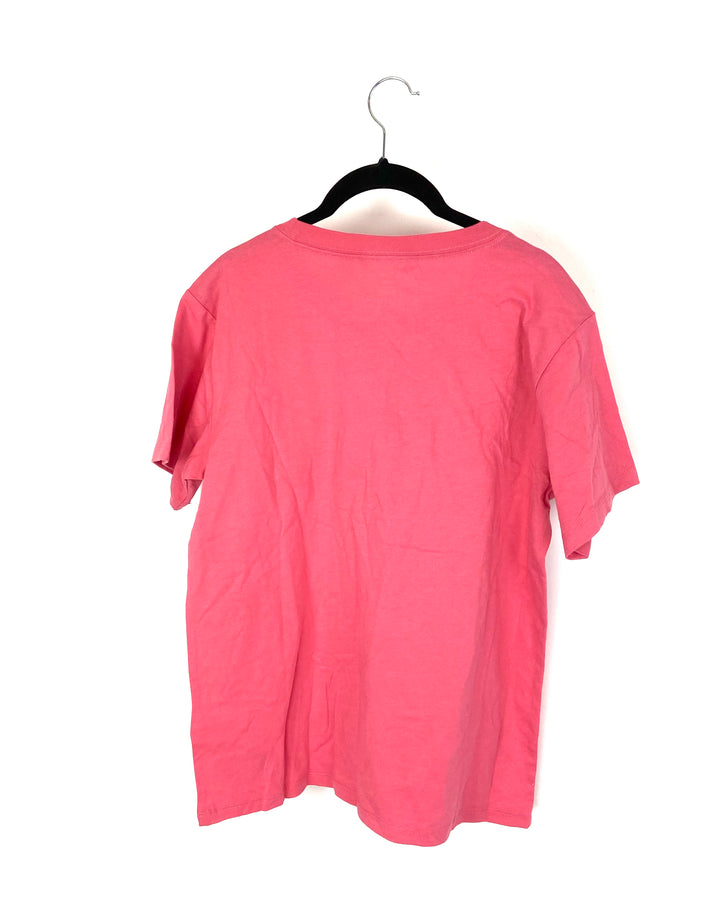 Pink Oversized T-Shirt - Small