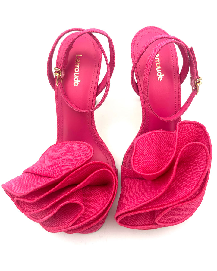 Pink Raffia Heel - Size 5, 9 and 11