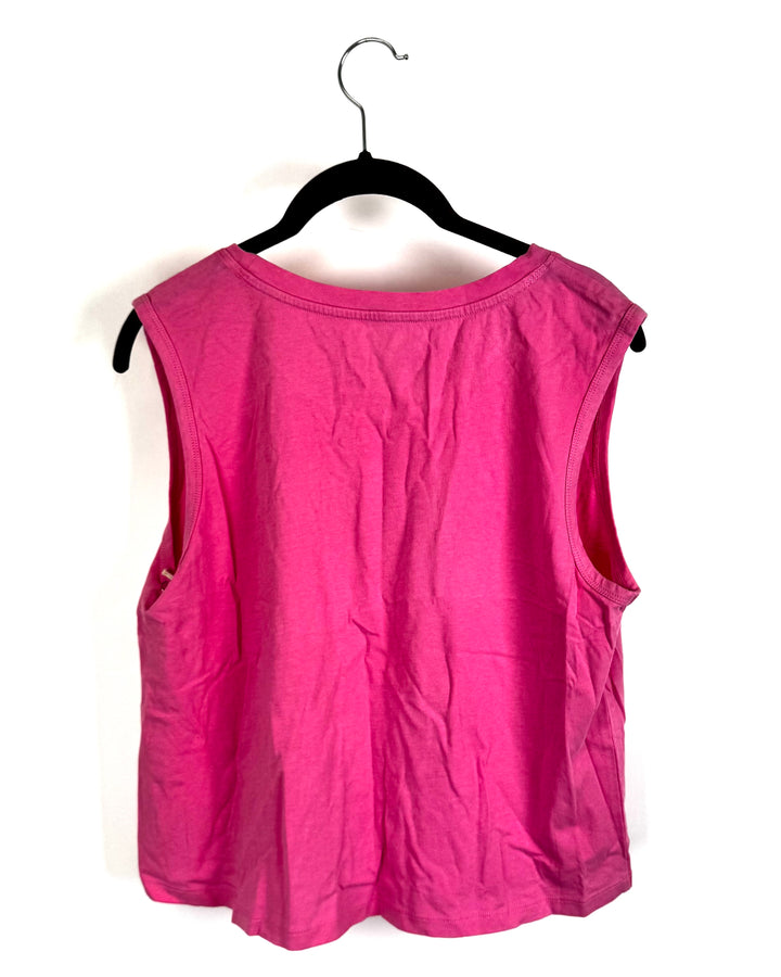 Ooh La La Pink Tank Top- Small