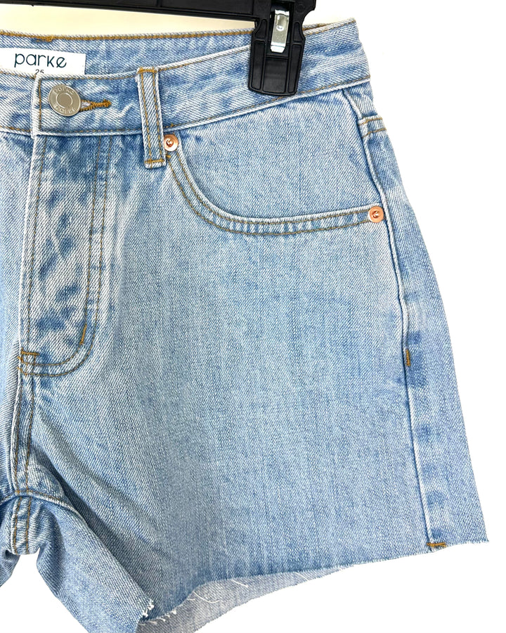 Light Blue Denim Shorts - Size 23-32 (Waist)