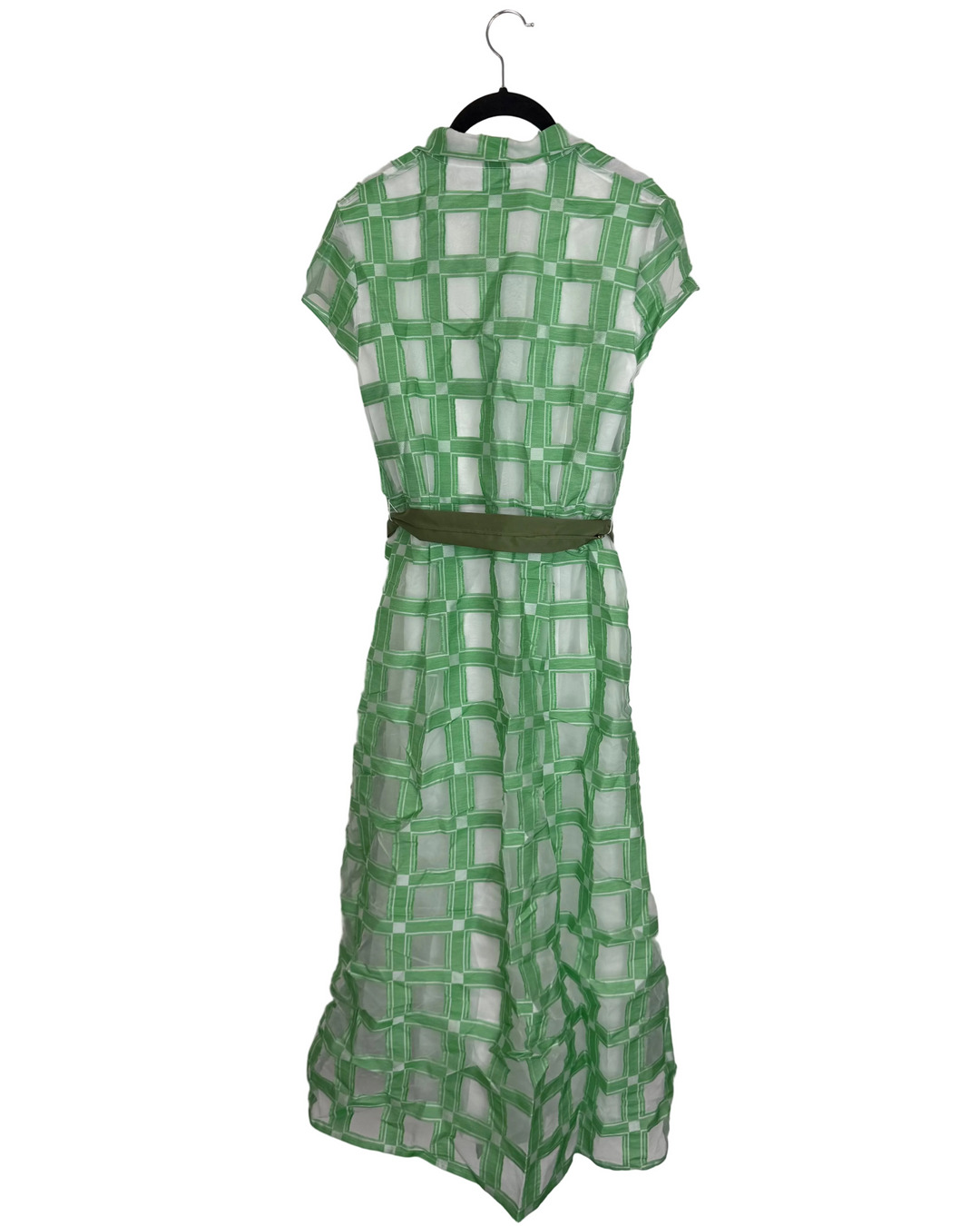 Green Belted Dress - Size 4/6
