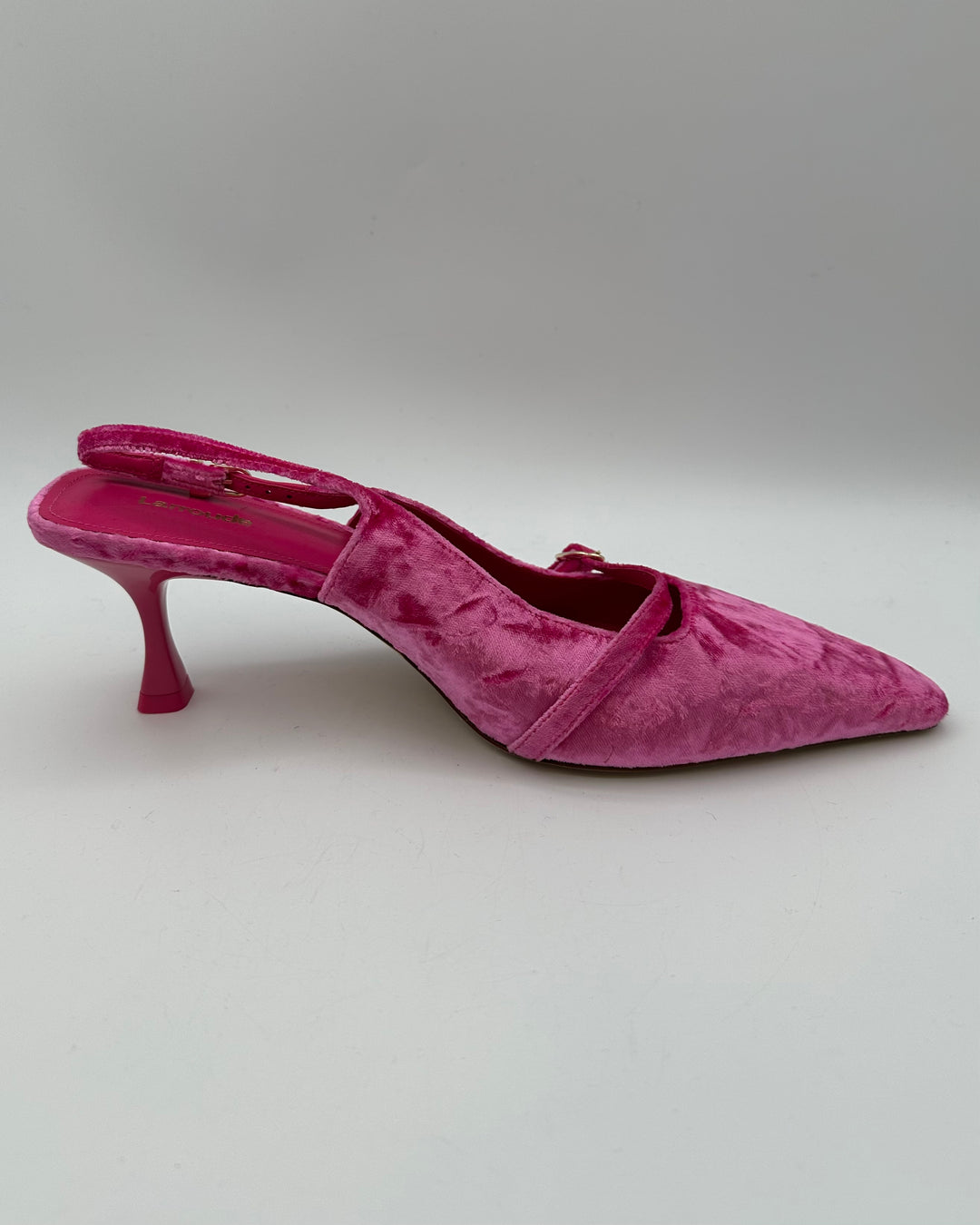 Pink Velvet Kitten Heels - Size 11