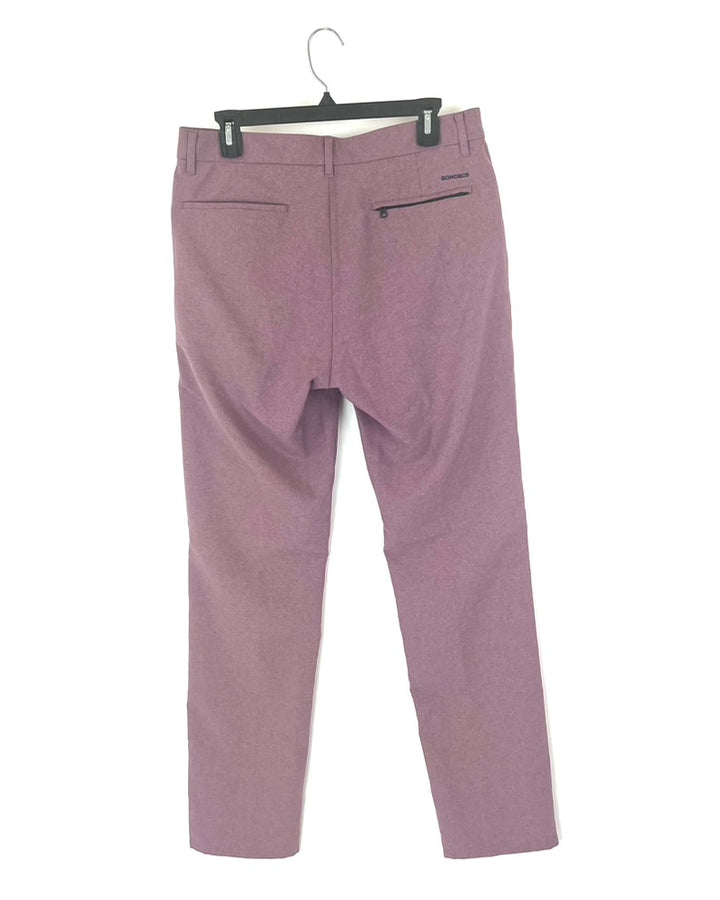 MENS Heathered Light Merlot Golf Pants - 32X32