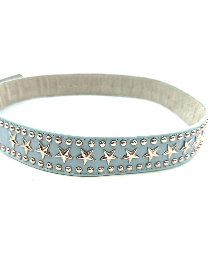 Blue Studded Belt