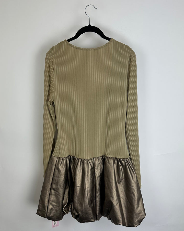 Micas Gold Bubble Skirt Dress - Medium