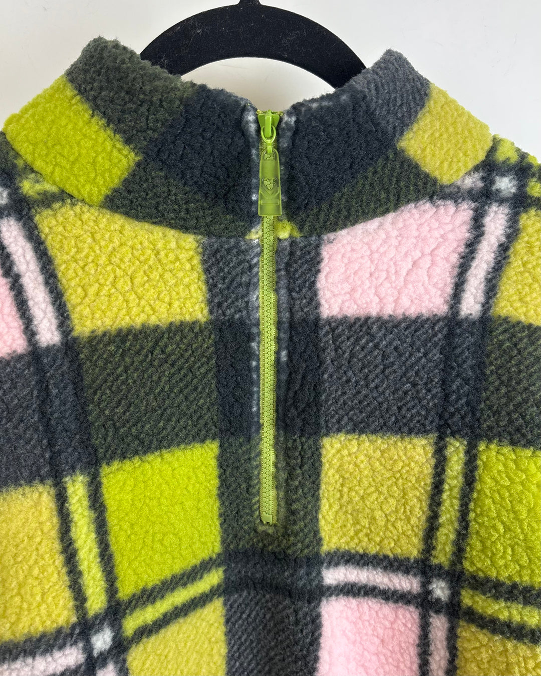 Green Sherpa Jacket - Size 6/8