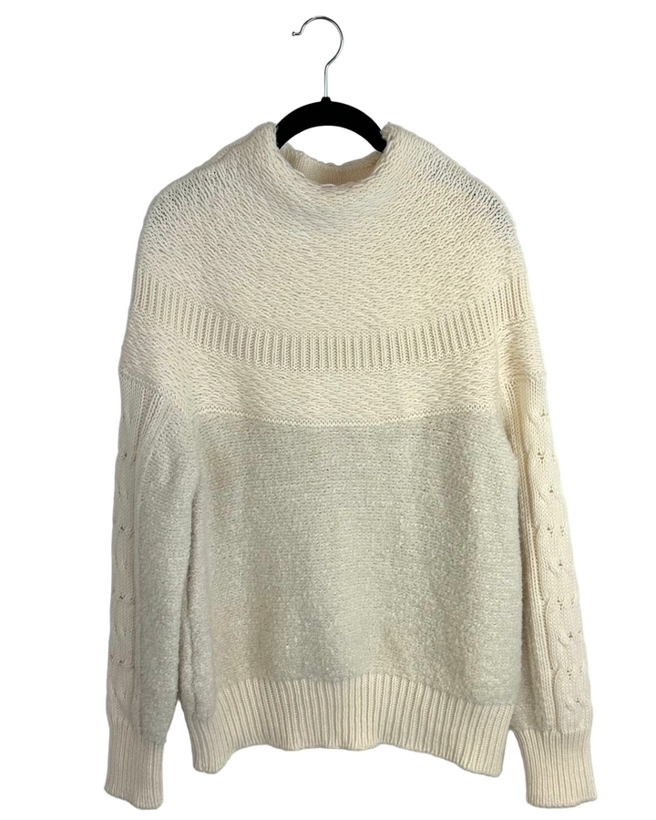 White Knit Sweater - Size 6/8