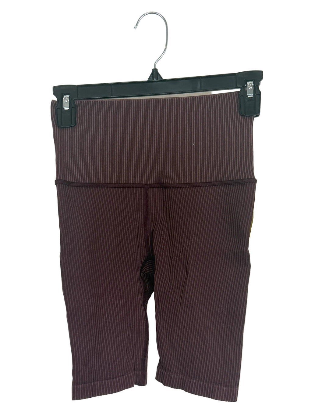 Mauve Ribbed Biker Shorts - Size 0/2
