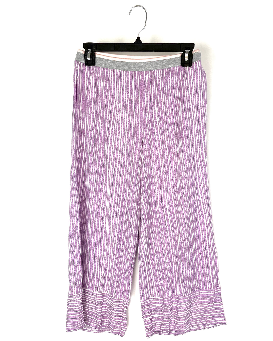 Purple Stripe Pajama Pants - Small