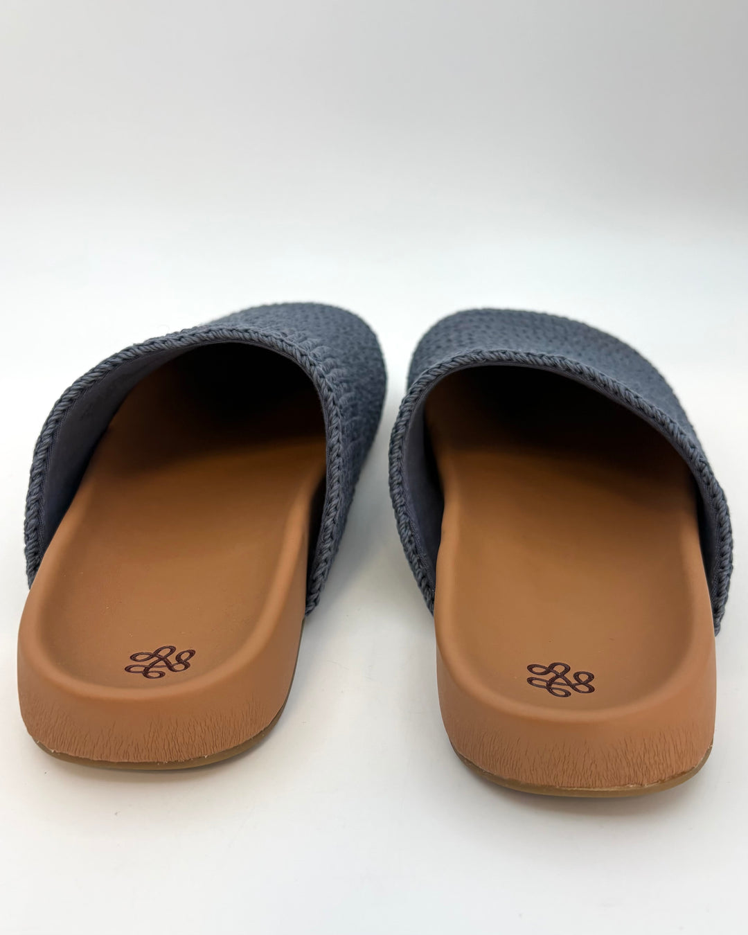 KIDS Dusty Blue Crochet Clogs - Size 4Y
