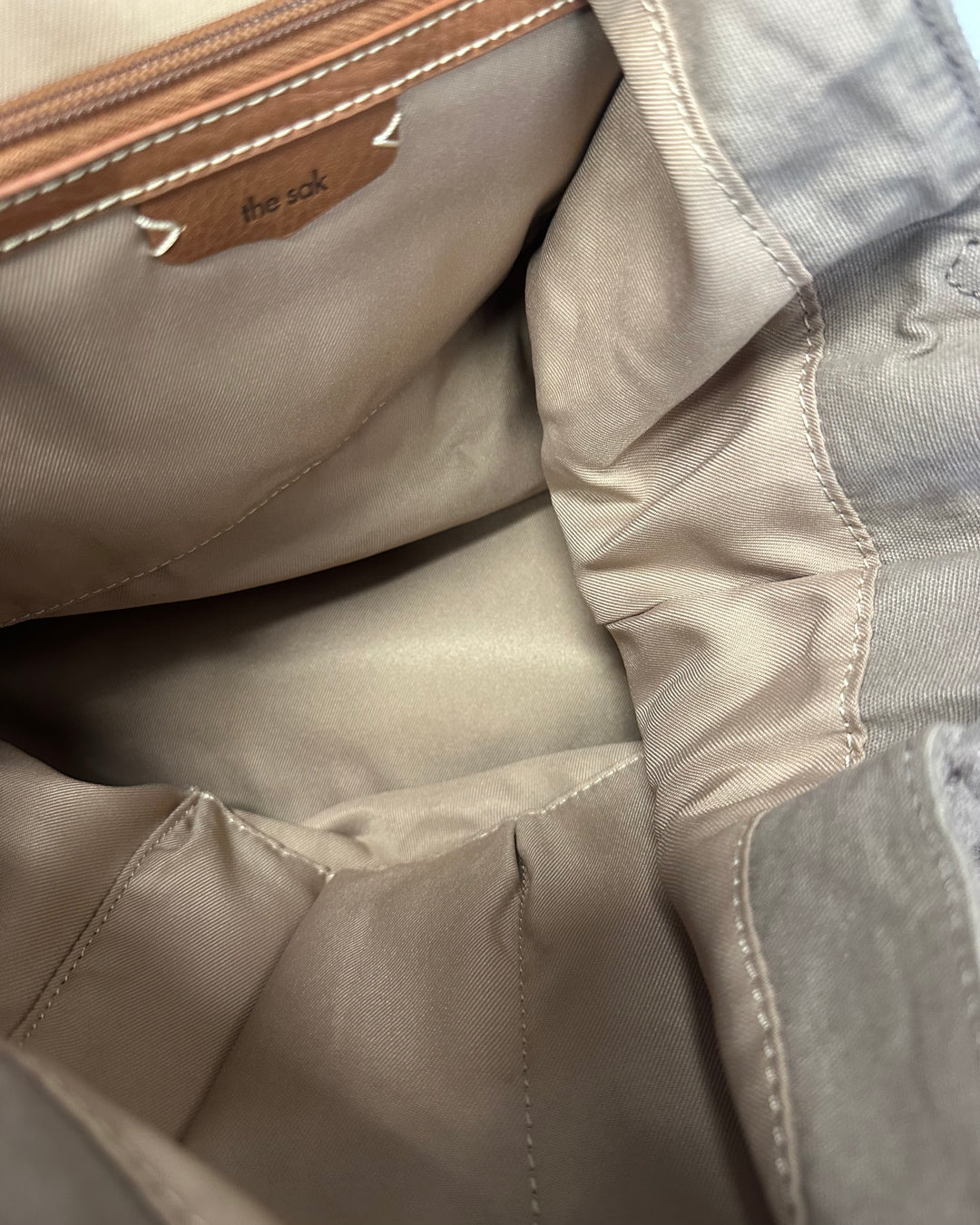 Desert Taupe Suede Tote Bag