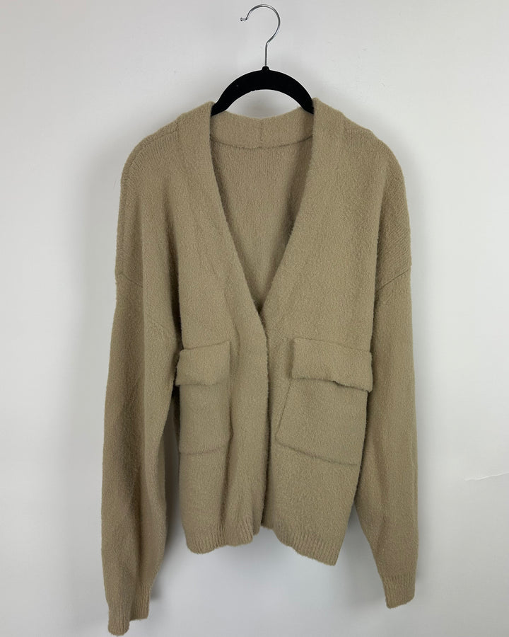 Teddy Bear Brown Cardigan - Size 4/6