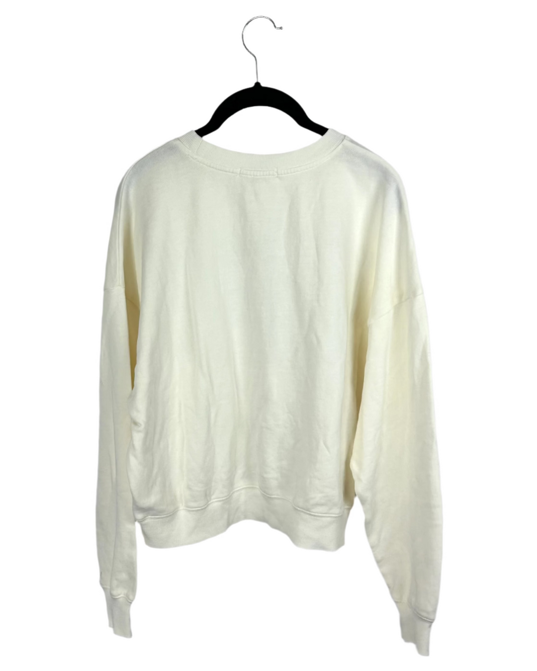 Cream and Periwinkle Graphic Sweatshirt - Size 2/4