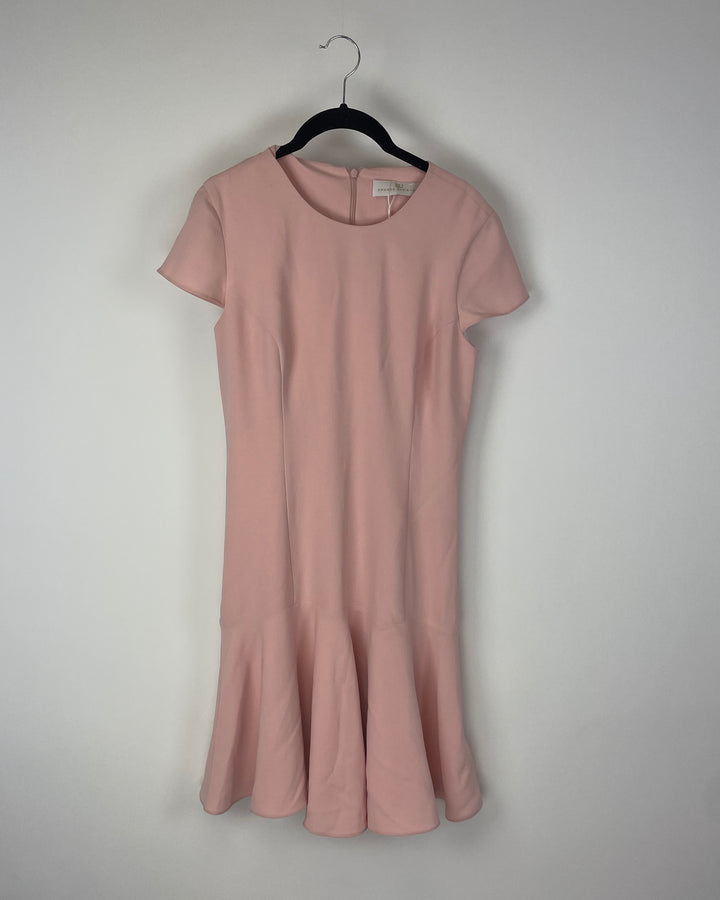 Pink Short Sleeve Dress - Size 4-6