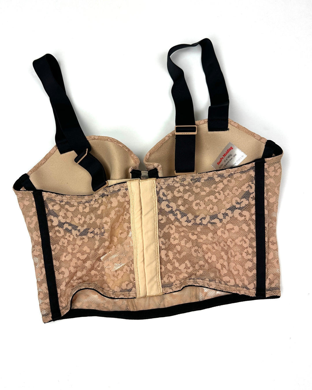 Leopard Print Corset Bra - 34C