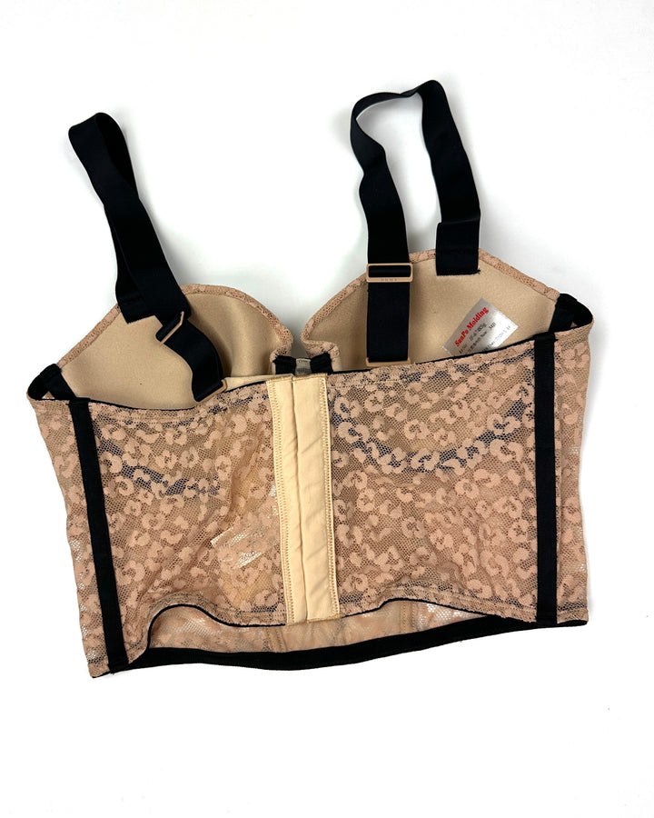 Leopard Print Corset Bra - 34C