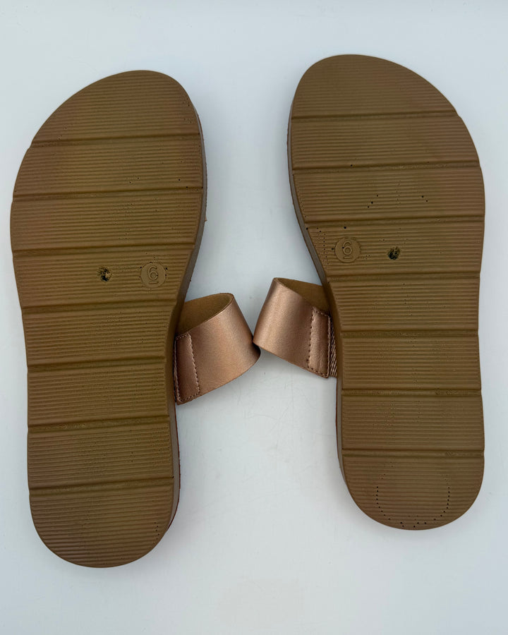 Tan Two Strap Sandals - Size 5.5/6