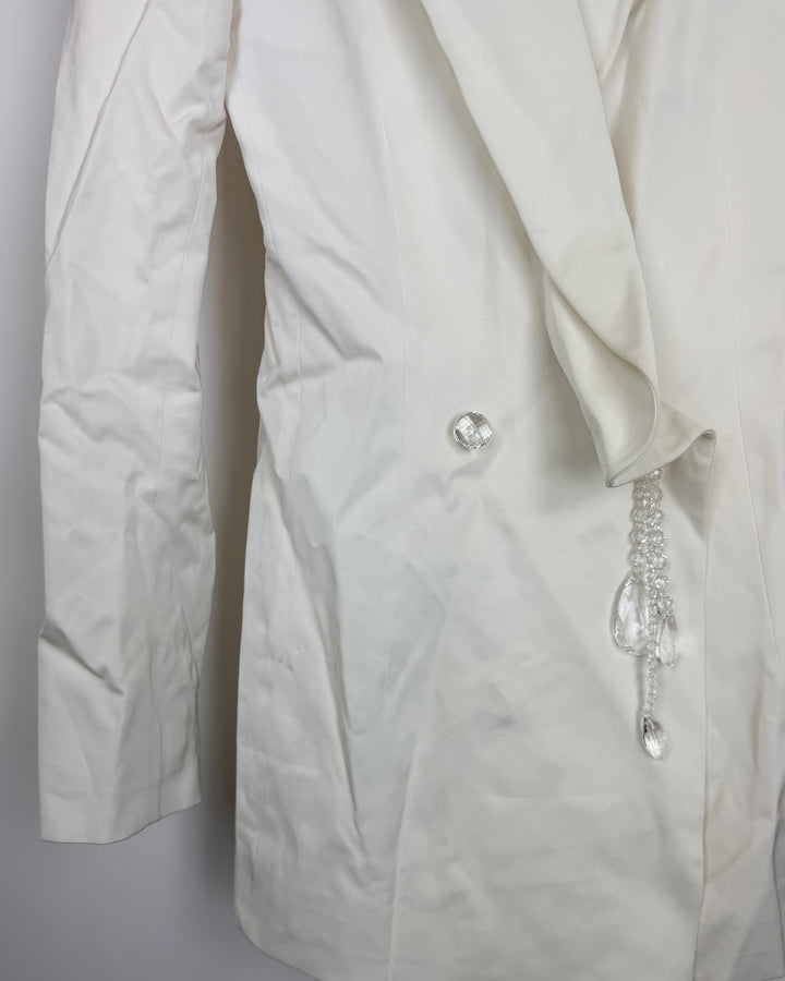 White Long Sleeve Blazer - Size 4/6