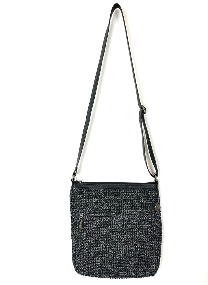 Black Crochet Crosbody Bag