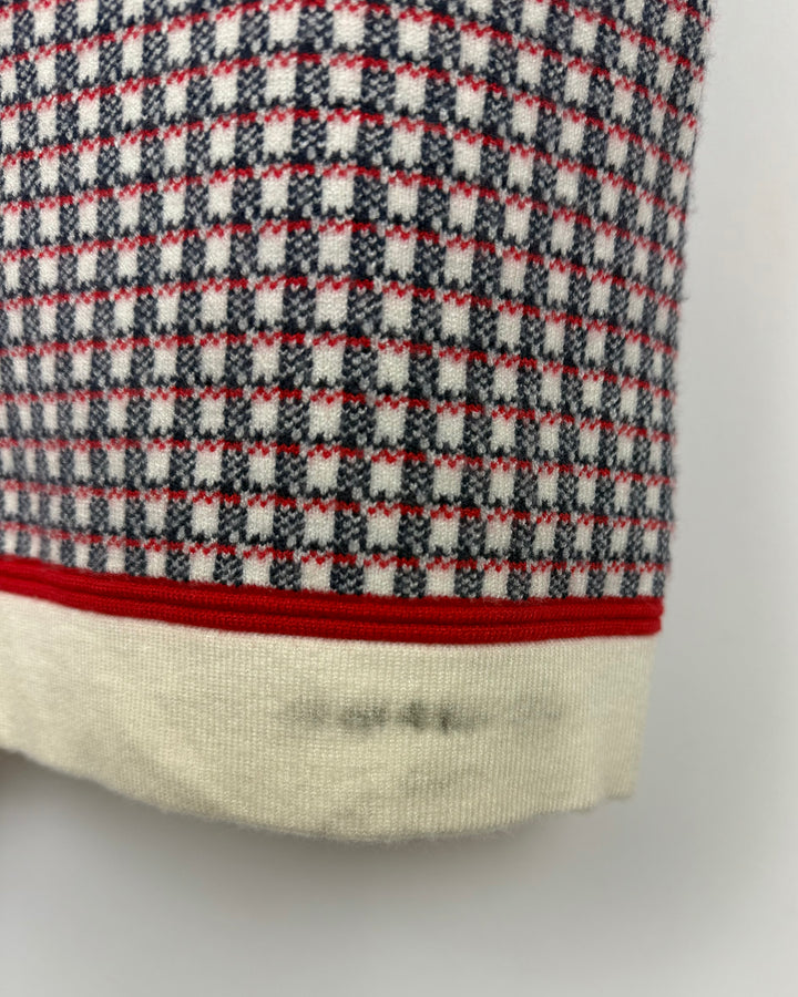 Blue & Red Knit Tank Top Dress - Size 8/10