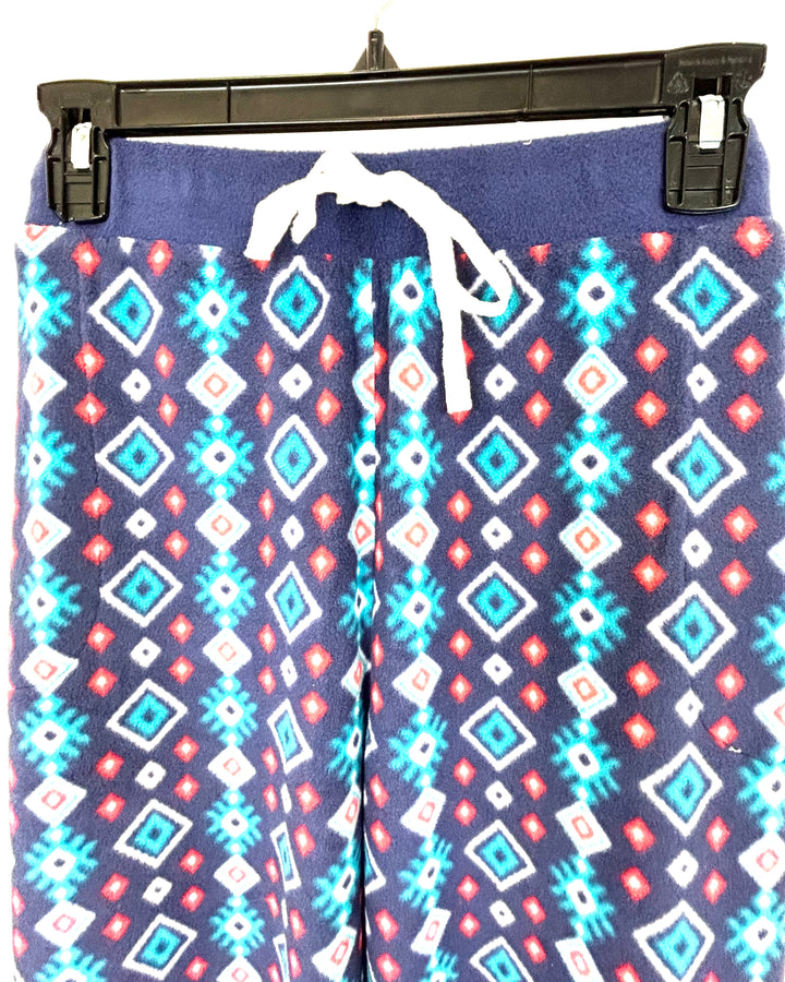 Blue Abstract Lounge/Sleep Pants - 1X