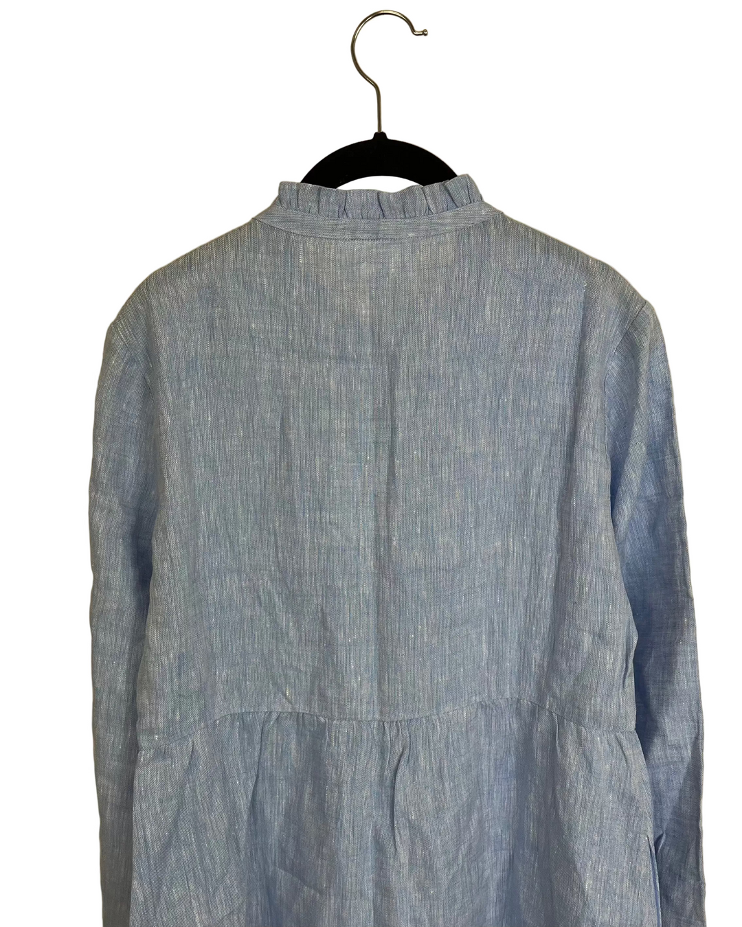 Sky Blue Long Linen Dress - XS, S, M, L, XL