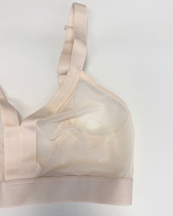 Sheer Pale Pink Bralette - Small