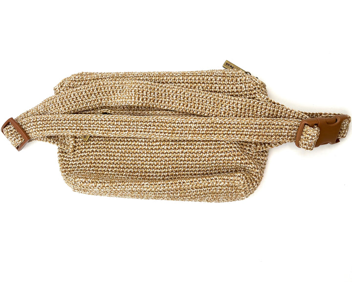 Light Tan Crochet Belt Bag