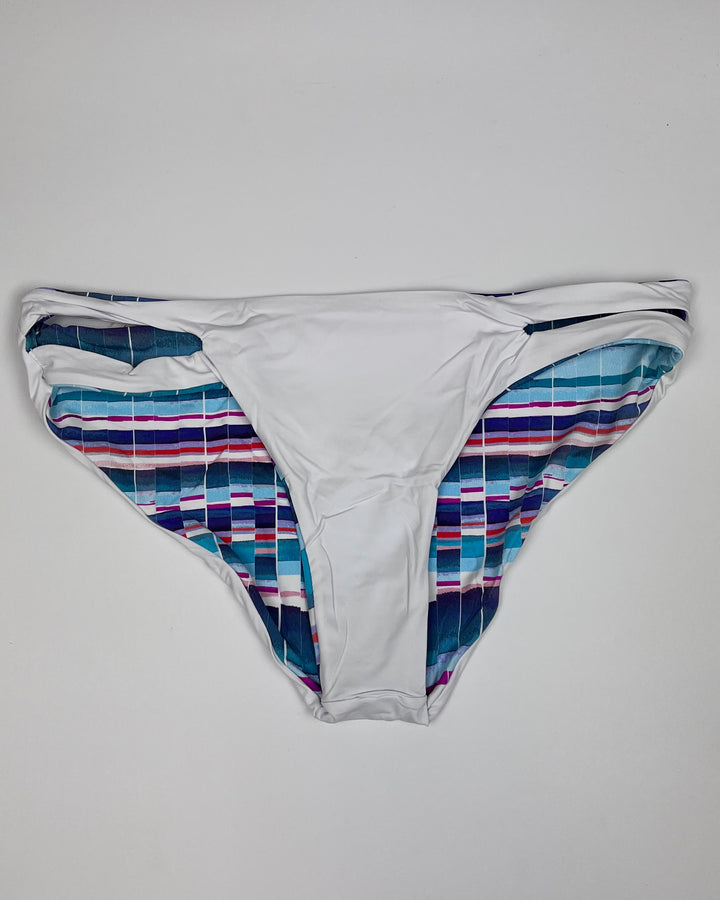 Watercolor Blue Side Cut Out Bikini Bottom - Small and Large