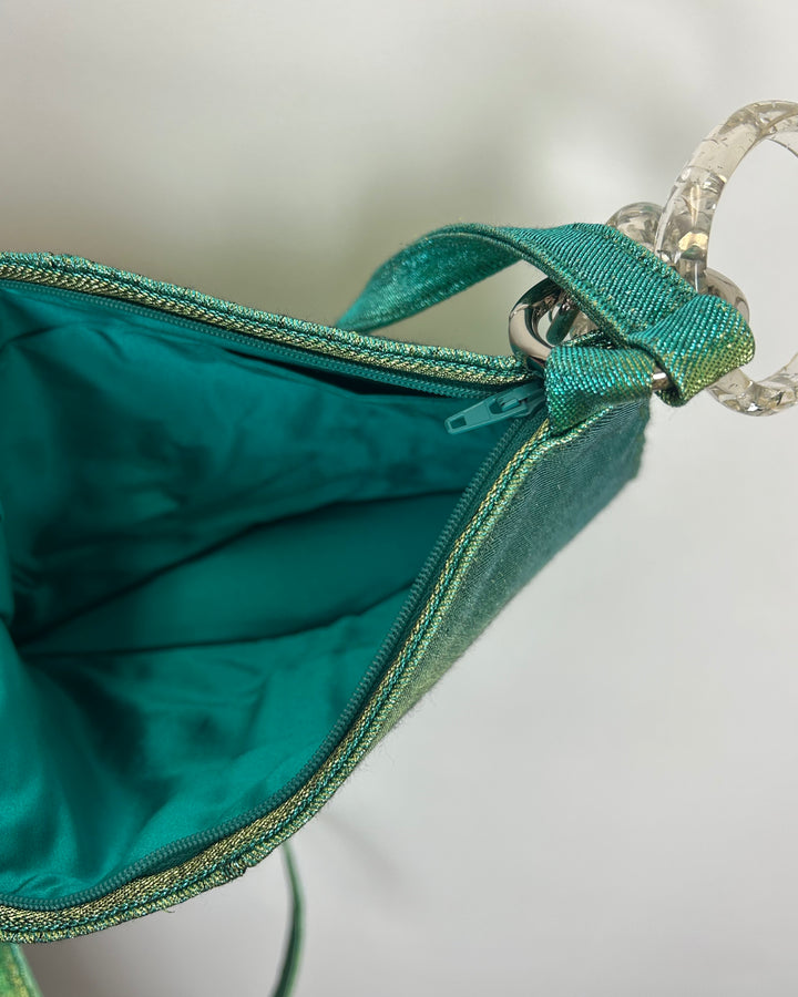 Emerald Green Ring Shoulder Bag