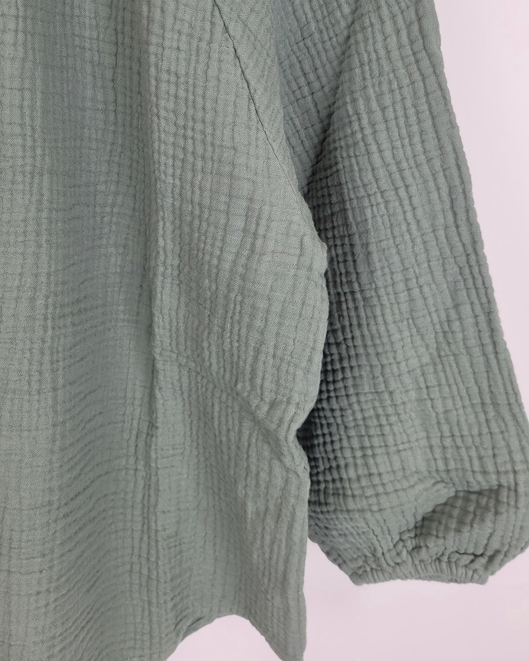 Muted Green Textured Top - Size 0/2, 4/6, 8/10, 12/14 and 16