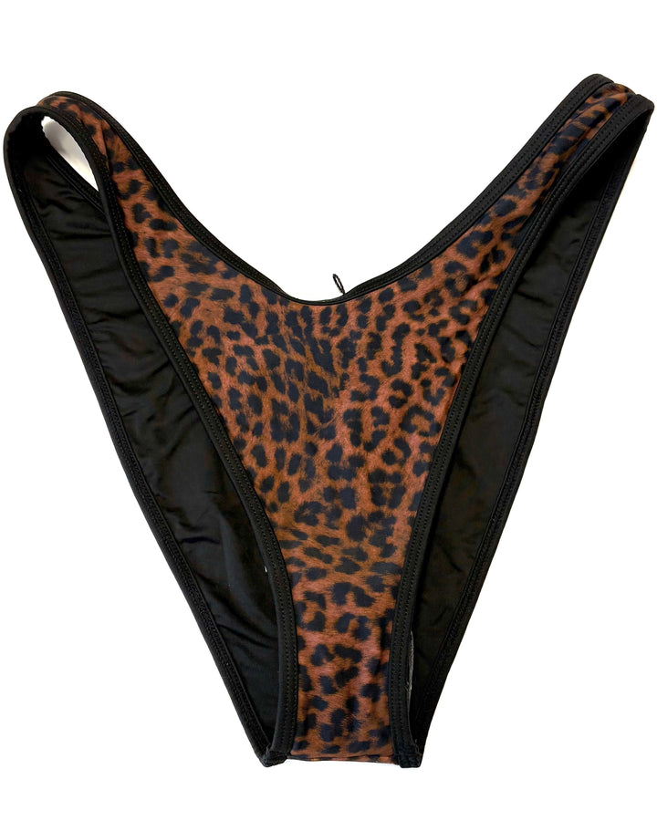 Leopard print cheeky bottoms - S