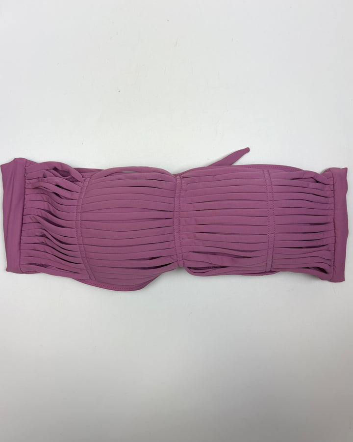 Orchid Purple String Bandeau Bikini Top - Small