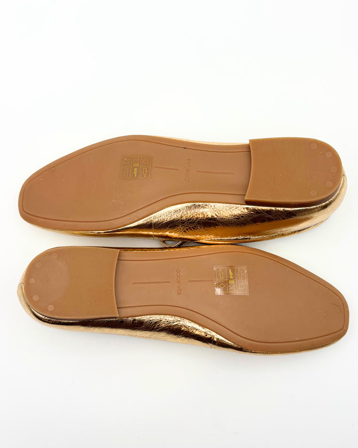 Dolce Vita Gold Flats - Size 8.5