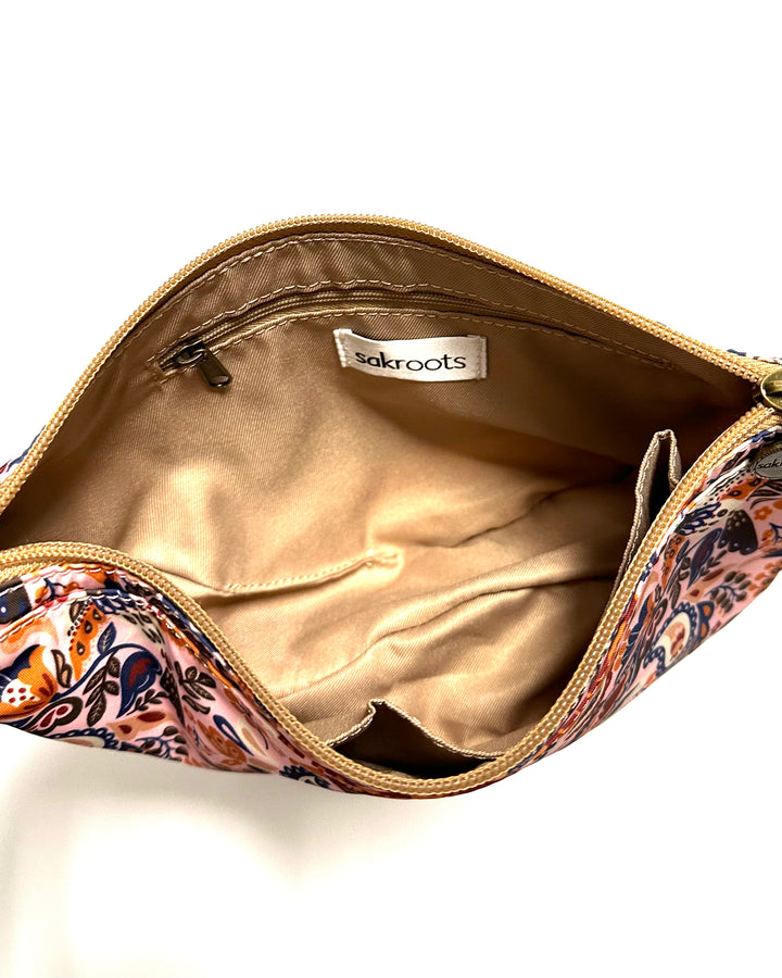 Pink Paisley Crossbody Sling Bag