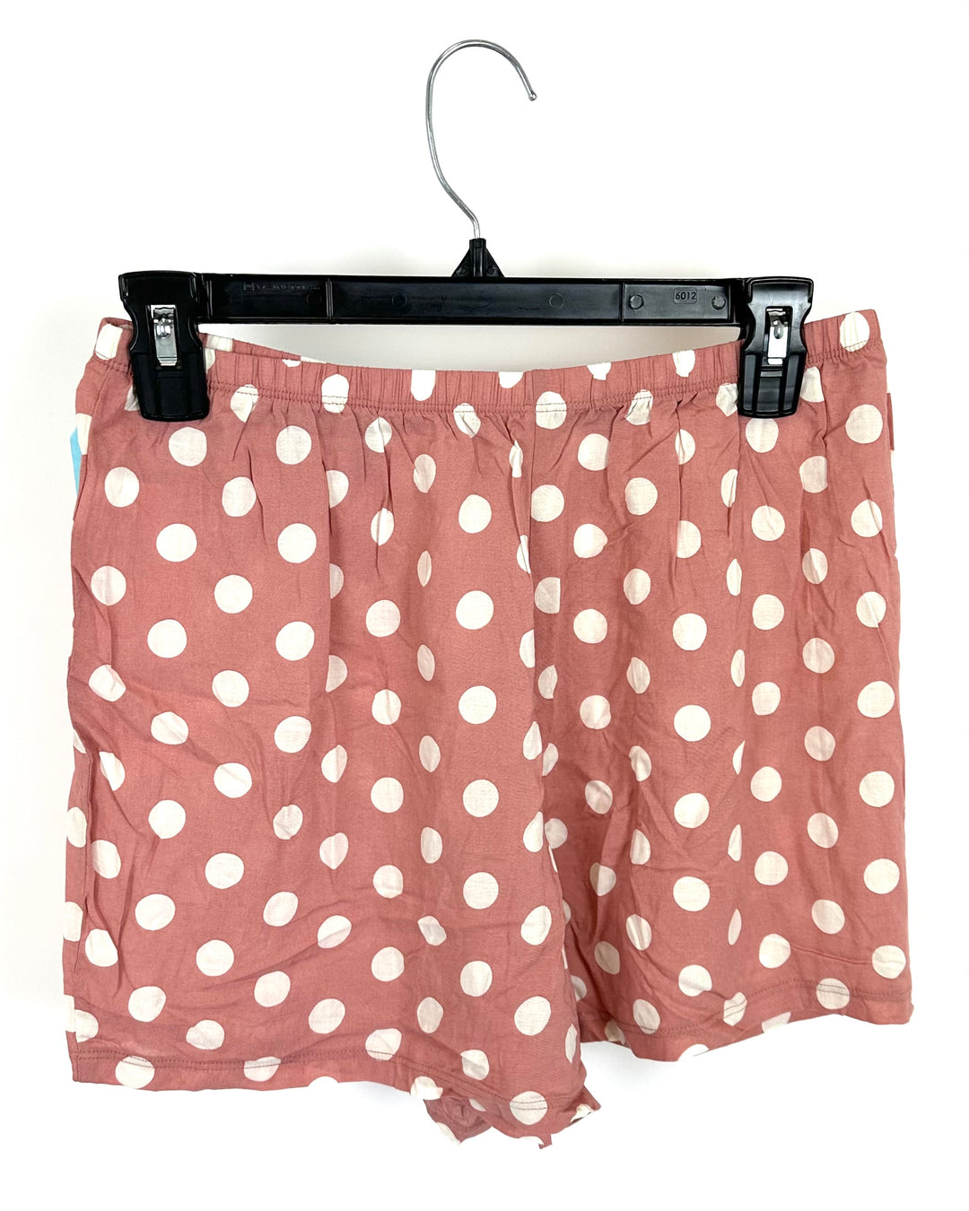 Pink & White Polka Dot Sleep Shorts - Small