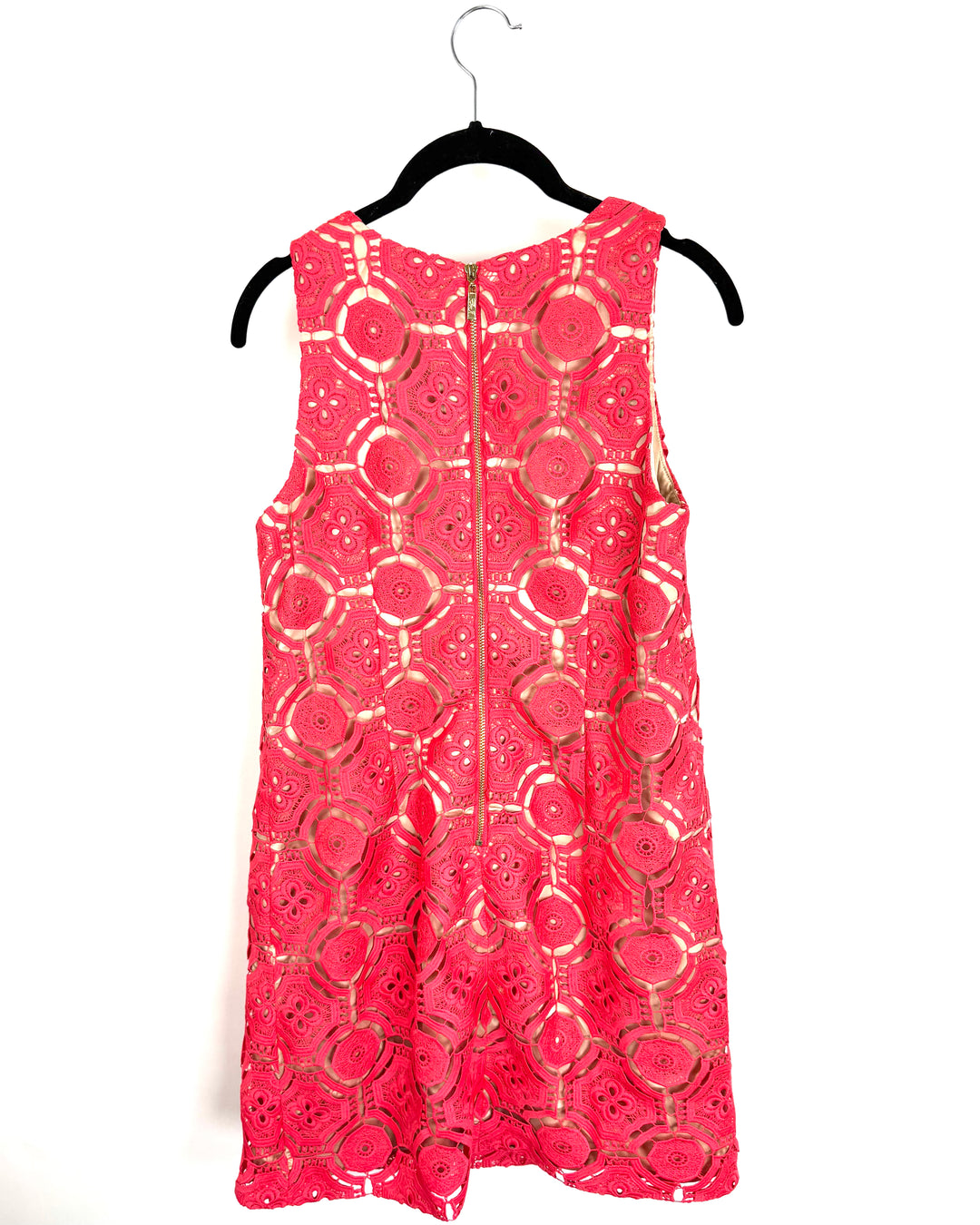 Eliza J Red Lace Overlay Dress - Size 6