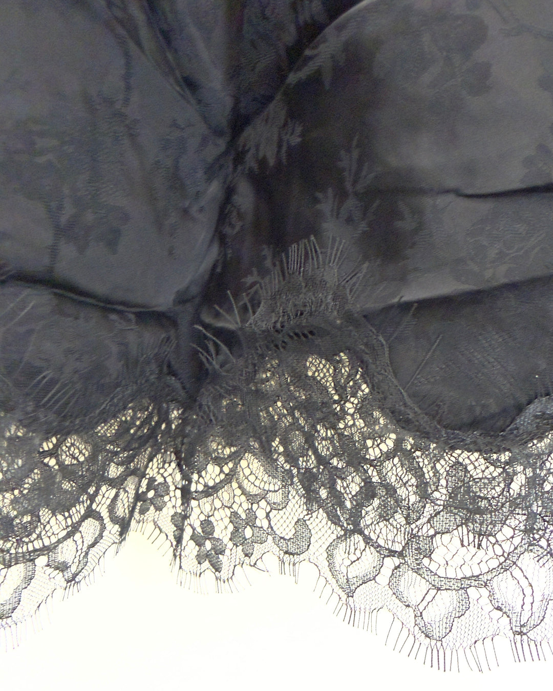 Black Floral Lace Skirt - Size 2/4