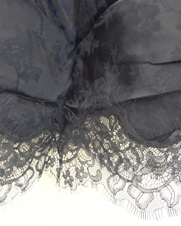 Black Floral Lace Skirt - Size 2/4