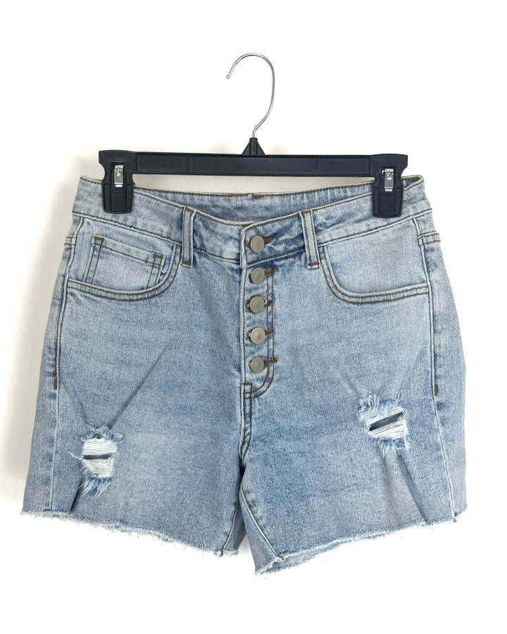 Glacier Wash Denim Shorts - Size 2/4