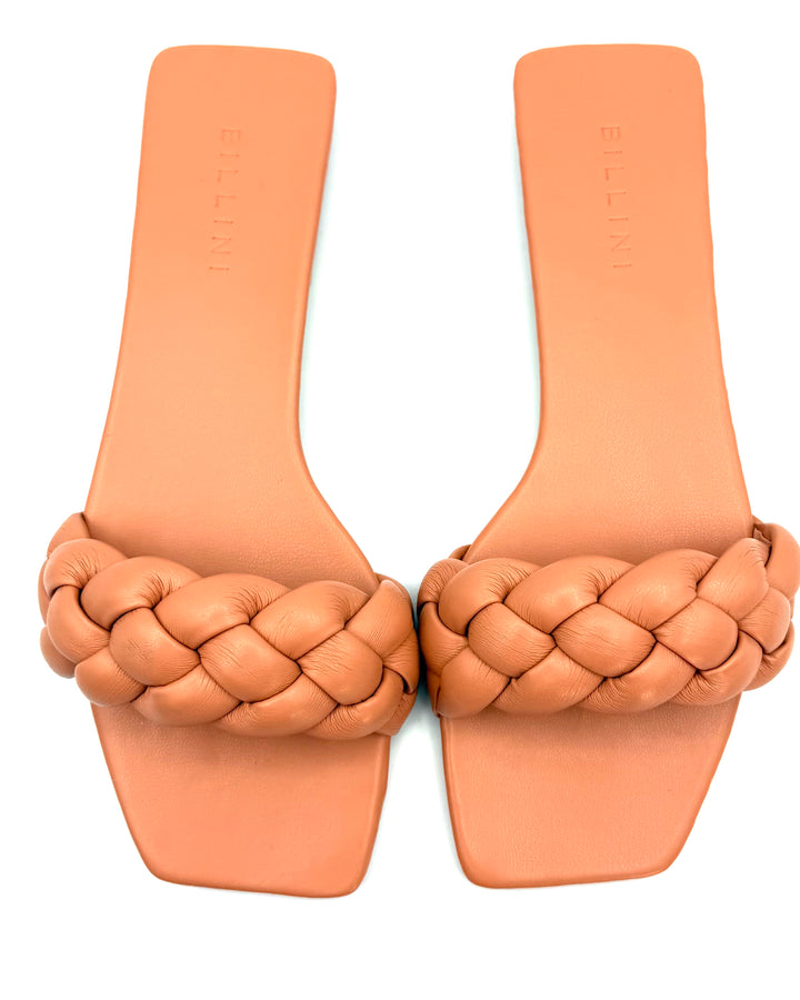 Peach Flat Sandals - Size 8 and 9