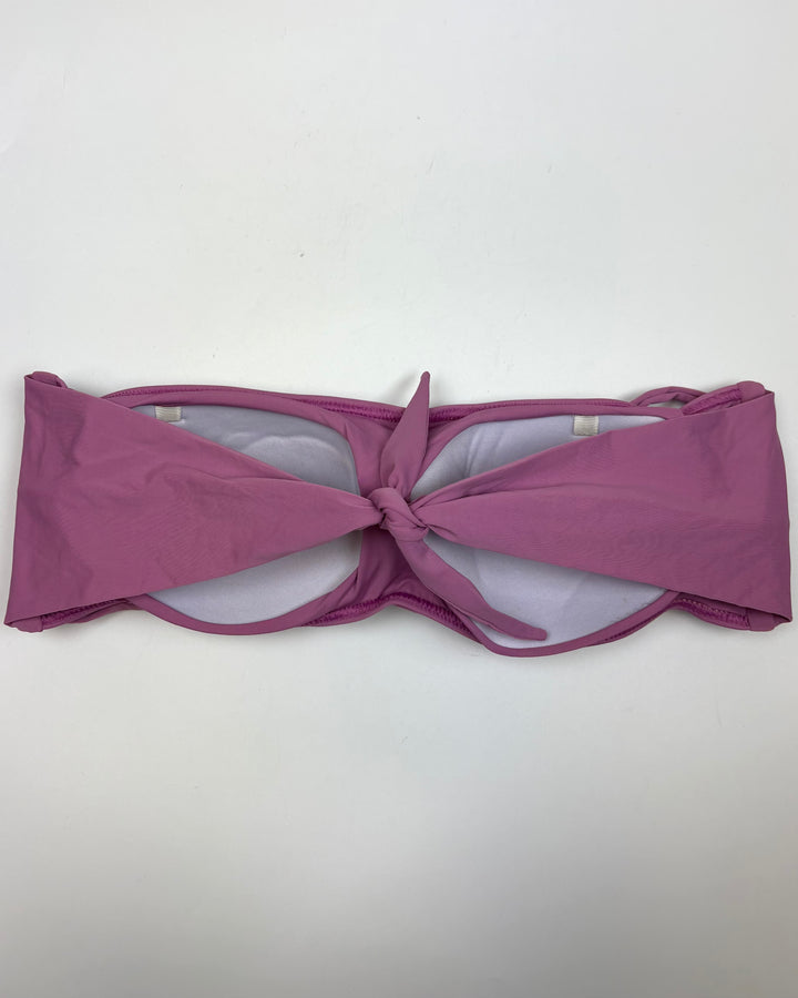 Orchid Purple String Bandeau Bikini Top - Small