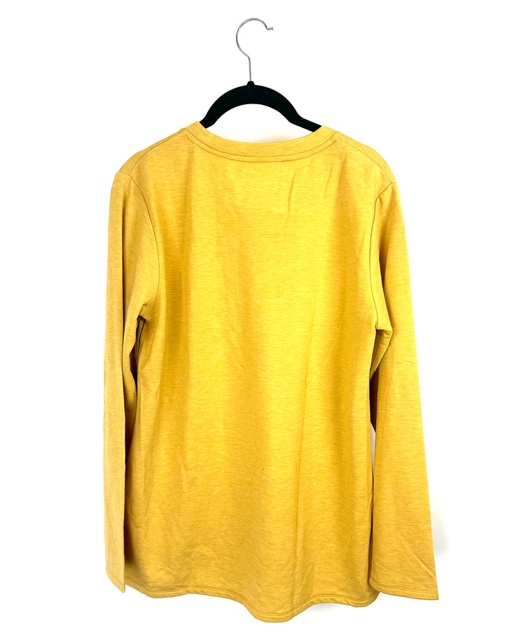 Mustard Yellow Long Sleeve Top - Size 6/8