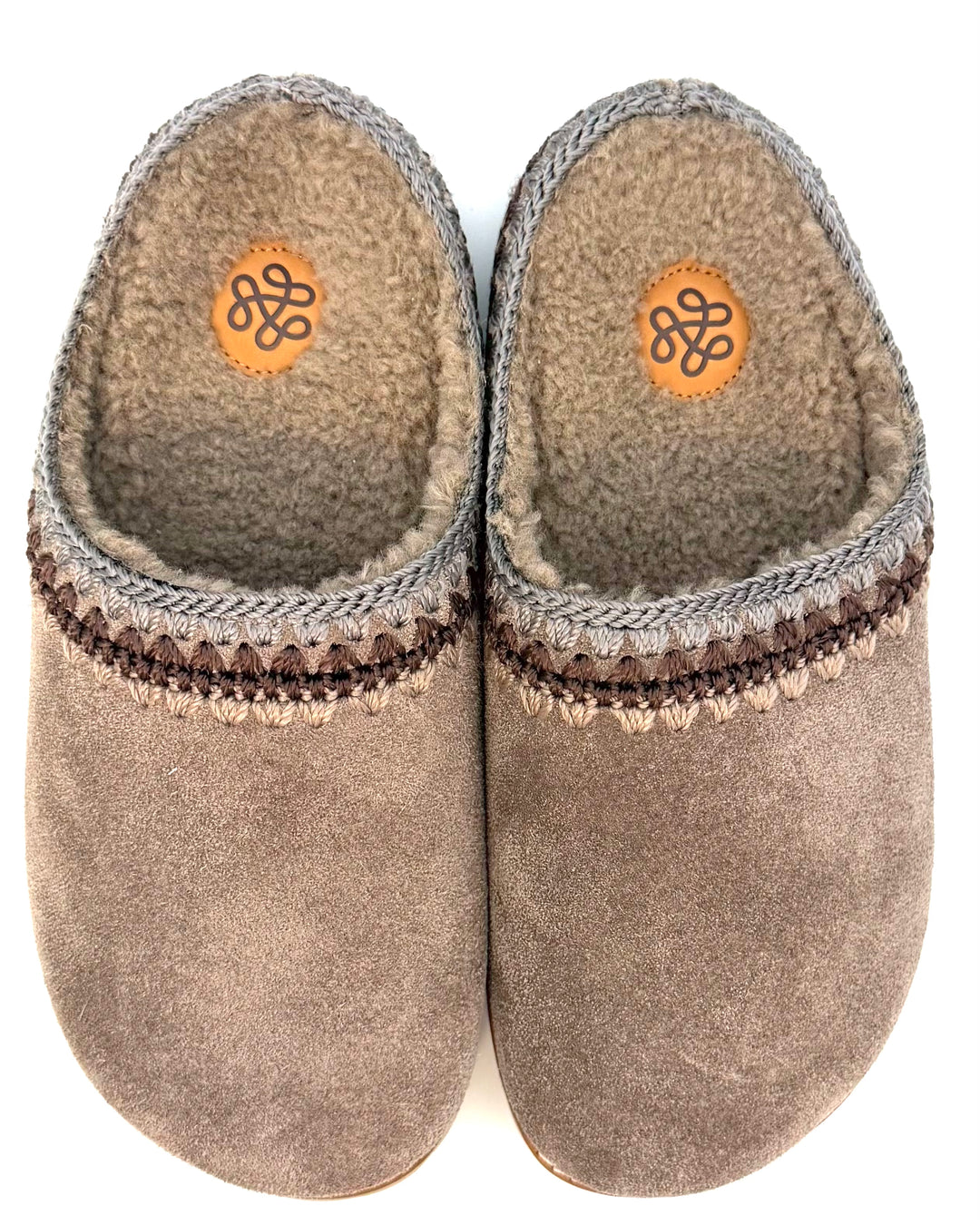 Smokey Taupe Plush Clogs - Size 6, 7, 9 and 11