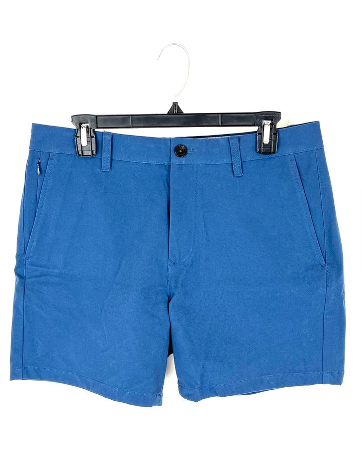 MENS Cobalt Blue Shorts - 32 Waist - 5", 7", and 9" Inseam