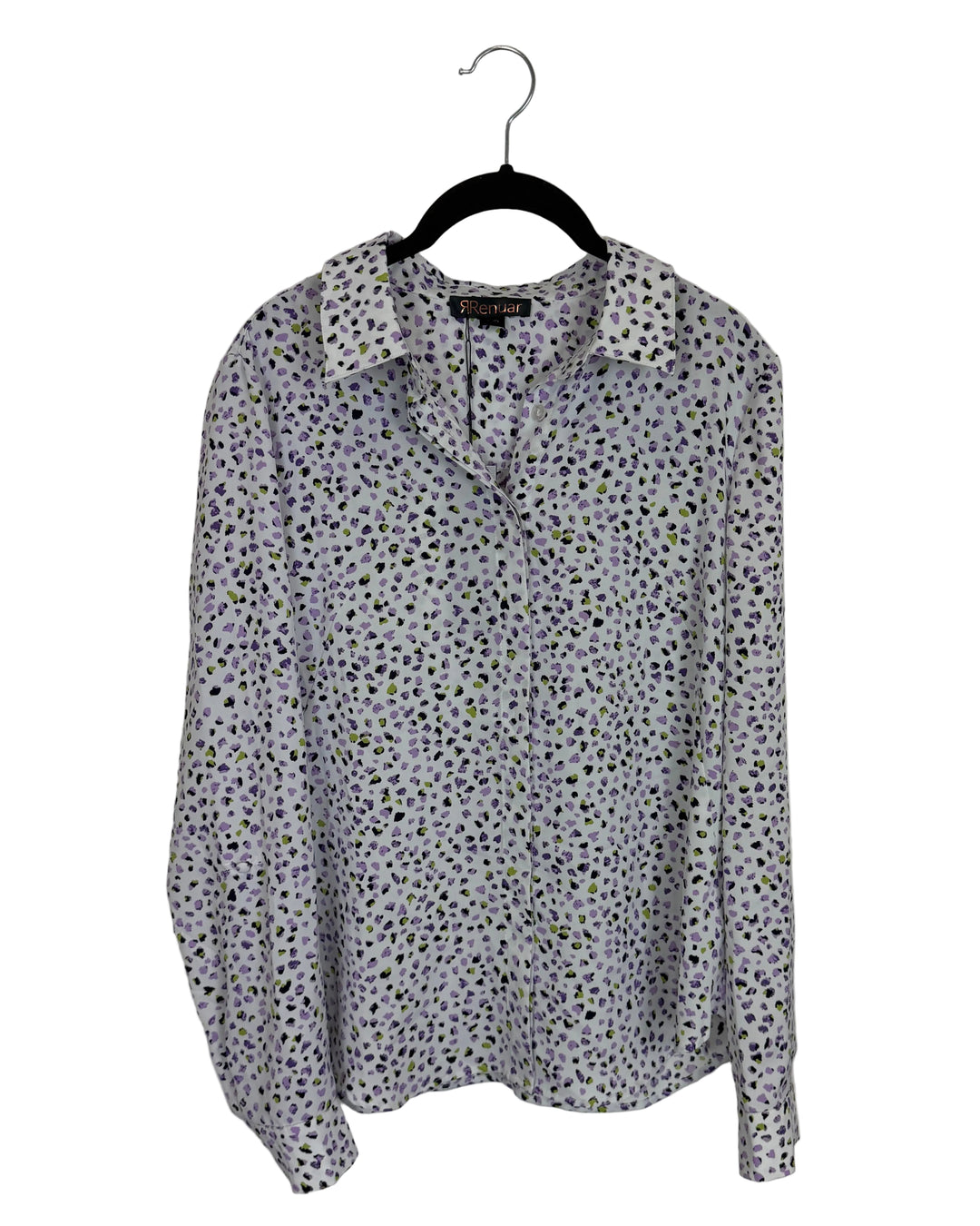 Abstract Patterned Long Sleeve Blouse- Size 2/4