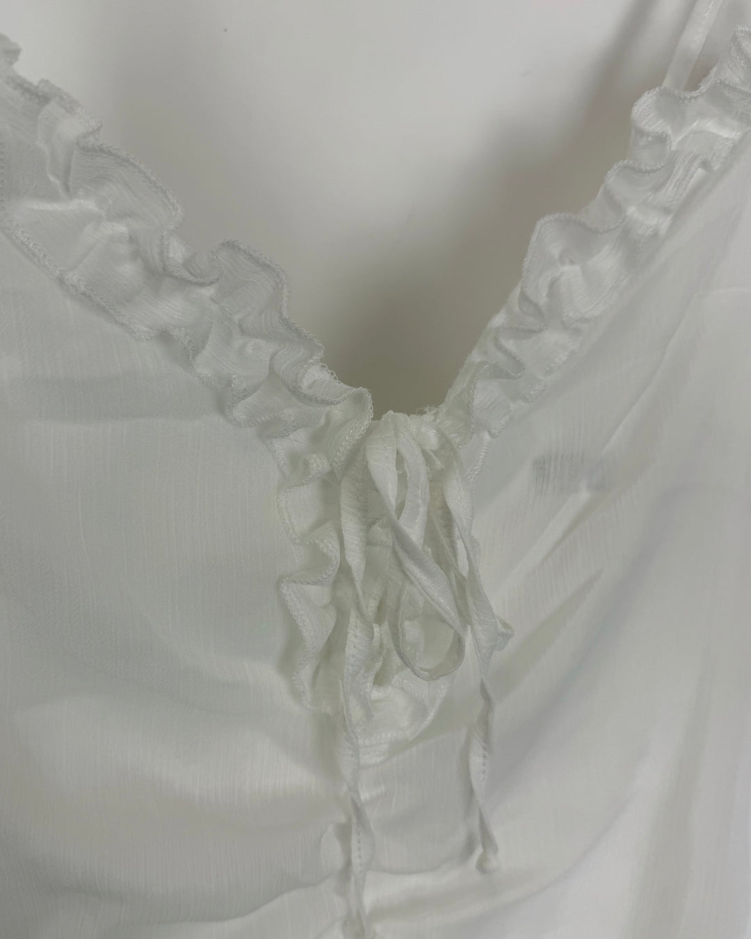 White Ruffle Dress - Size 2/4