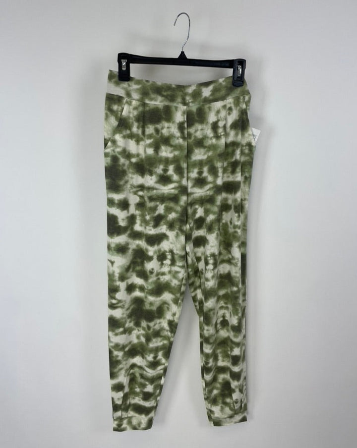 Green Tie Dye Jogger Lounge Pants - Size 6-8